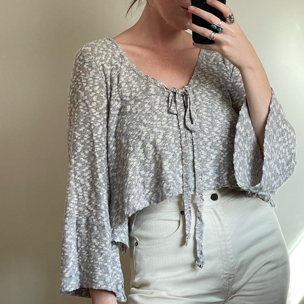 FREE PEOPLE • cropped soft sweater